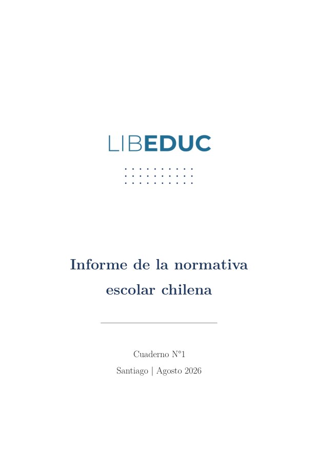 Portada del Cuaderno N°1 de Libeduc